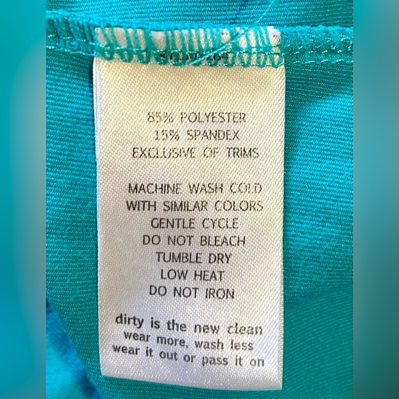Toad & Co Tech Tomboy Crew Neck Cap Sleeves Performance Dress in Turquoise Sz S - Picture 9 of 10